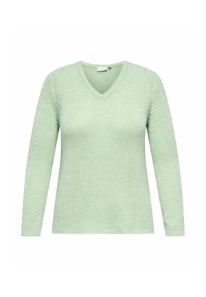 CARGEENA L/S V-NECK NOOS - Trui - subtle green