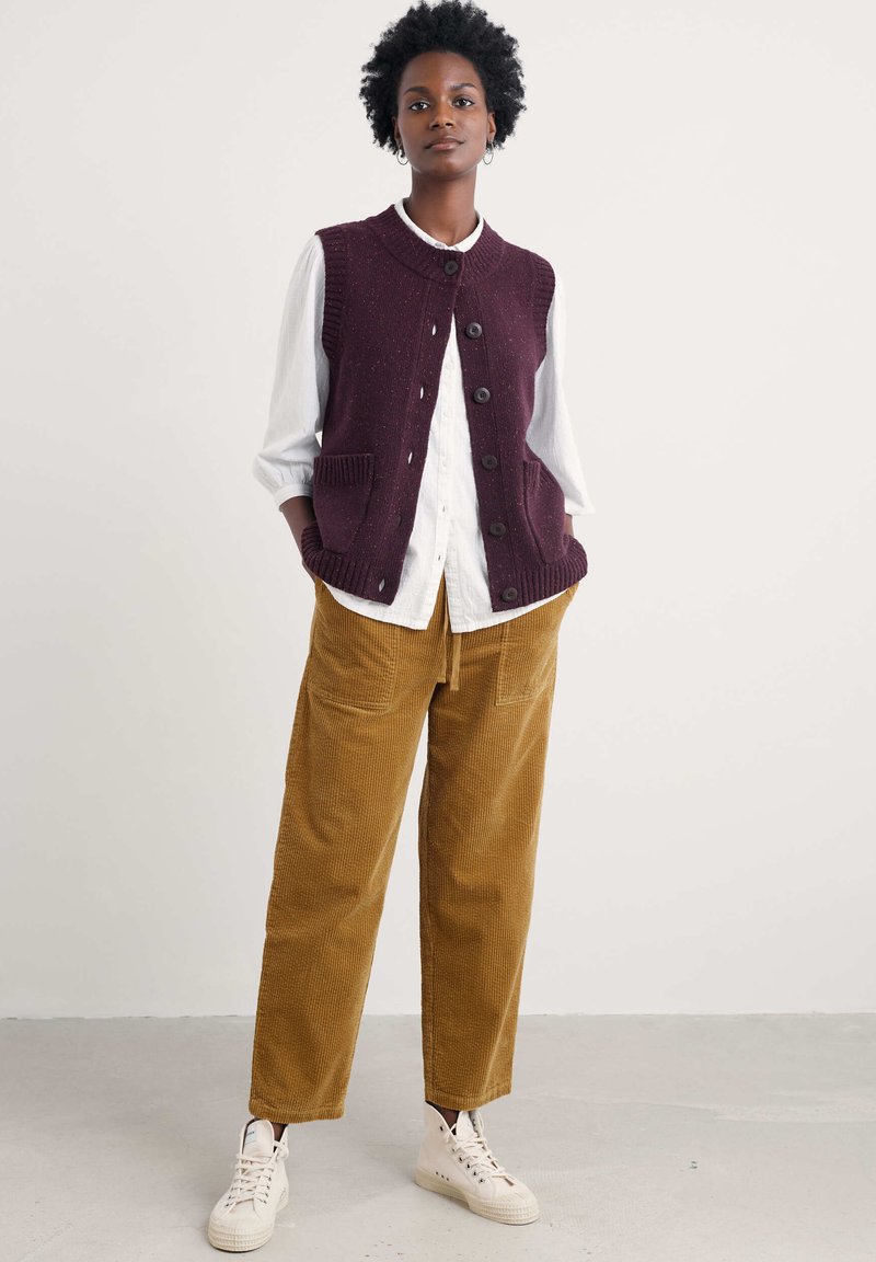 Seasalt Cornwall HARBOUR SANDS - Waistcoat - purple - dark