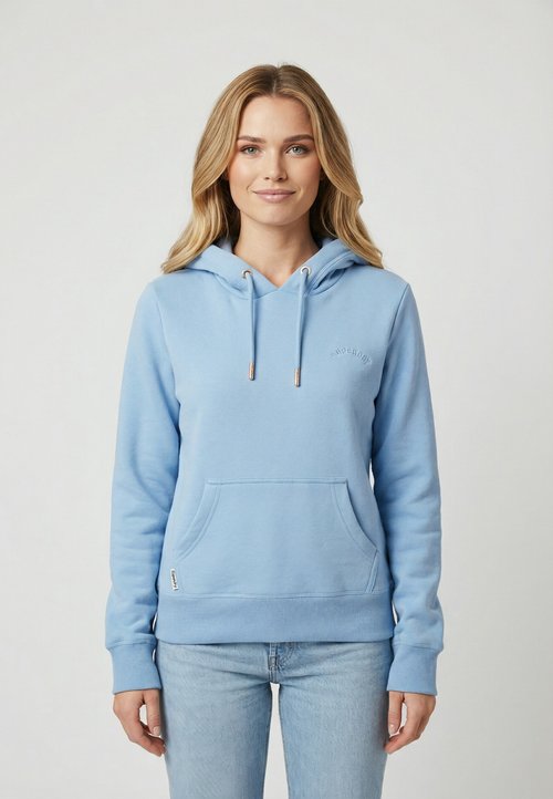 Sweat à capuche Varsity Slouchgris chiné pour Femme