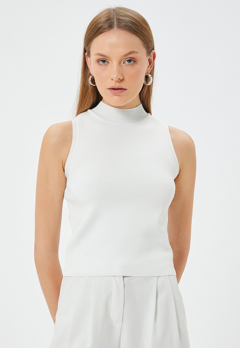Koton HIGH NECK - Top - white