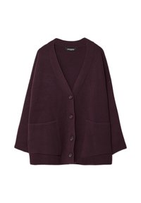 Strickjacke - dark red