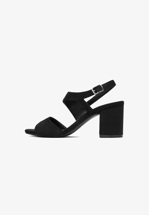 Jenny, Páskové sandály - black