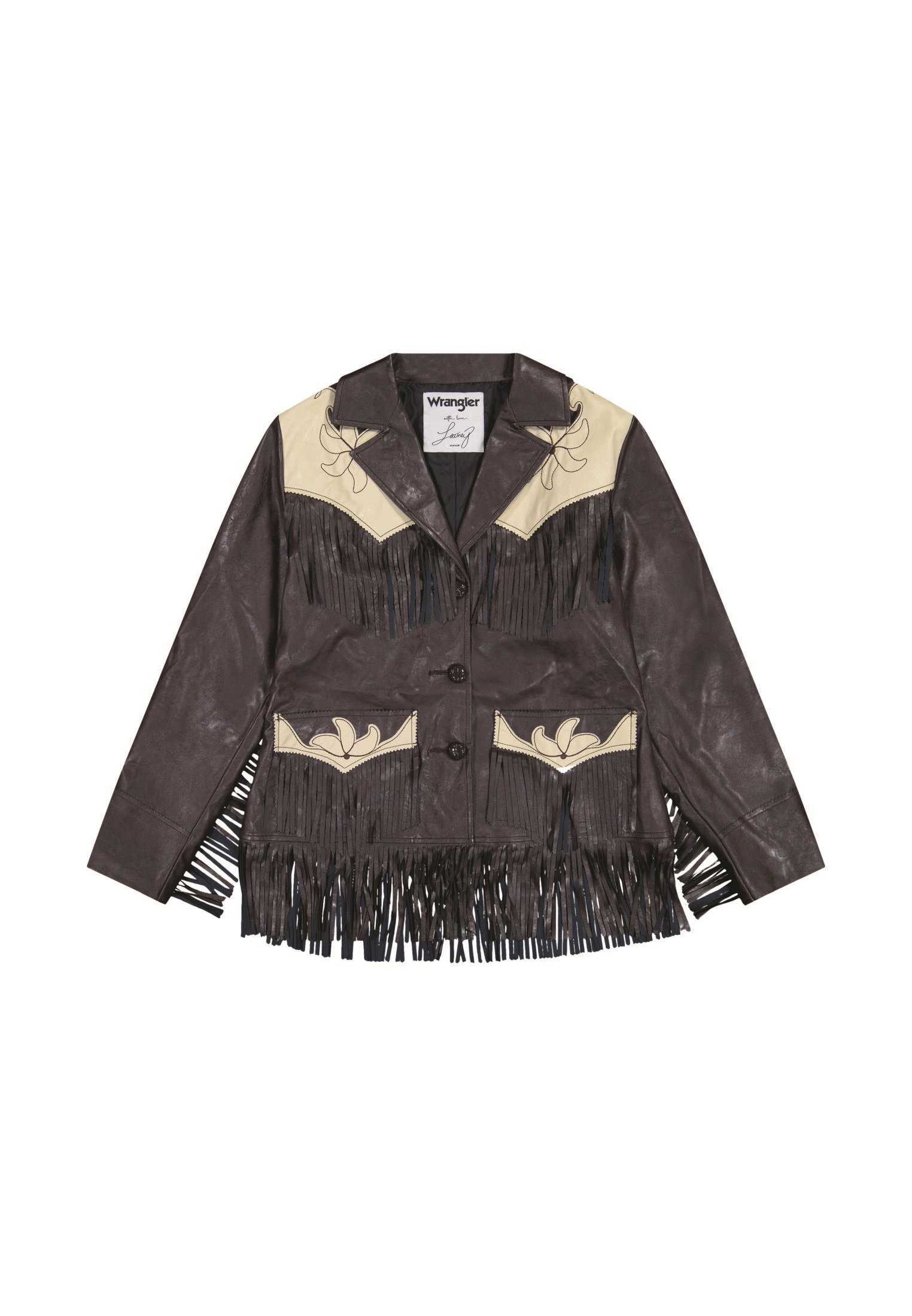Wrangler WRANGLER X LAINEY WILSON FRINGE JACKET - Faux leather