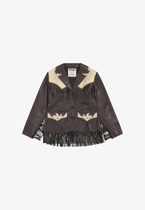 Wrangler WRANGLER X LAINEY WILSON FRINGE JACKET - Veste en similicuir - brown