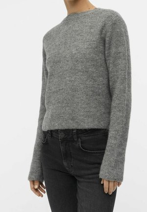 Cardigan - mottled grey