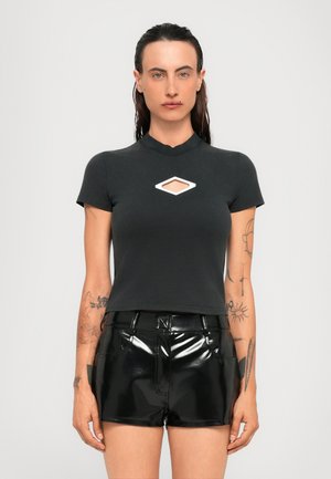 DIAMOND SLIM - Print T-shirt - washed black