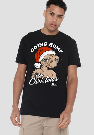 Universal Studios, E.T. HOME FOR CHRISTMAS - Print T-shirt - black