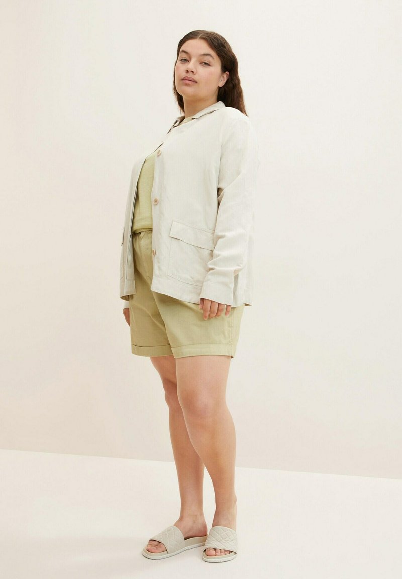 Damen Kleider | MY TRUE ME TOM TAILOR Shorts light moderate olive/oliv-meliert - AQ64627 Damen Kleider | MY TRUE ME TOM TAILOR Shorts light moderate olive/oliv-meliert - AQ64627