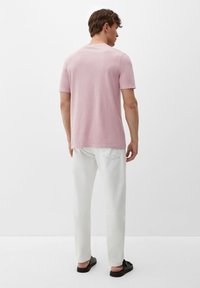 s.Oliver MIT HENLEY-AUSSCHNITT - Jednoduché tričko - altrosa
