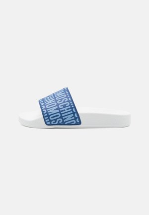 MOSCHINO UNISEX - Ciabattine - denim/white