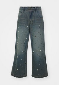 STUDDED WASH COLOSSUS  - Laisvo kirpimo džinsai - blue denim