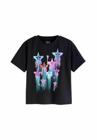 Next SEQUIN STAR GRAPHIC REGULAR FIT - Camiseta estampada - black
