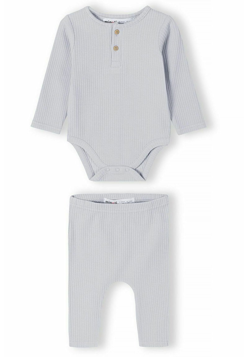 MINOTI BABY BODIES AND LEGGINGS SET - Underwear set - mottled grey ...