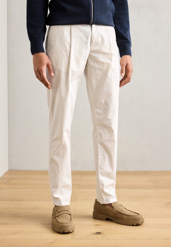 MOROT JOGGER PLEATS - Trousers - gray silk