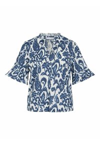 VILA MIT KURZEN ÄRMELN VIMERLE V-AUSSCHNITT - Bluse - cloud dancer