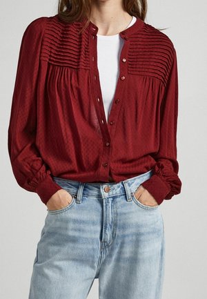 Overhemdblouse - red