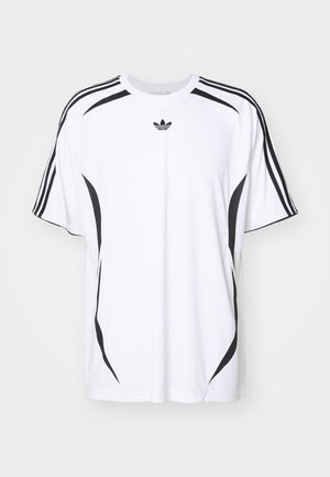 adidas Originals ADICOLOR TEAMGEIST - Apdrukāts T-krekls - white/black