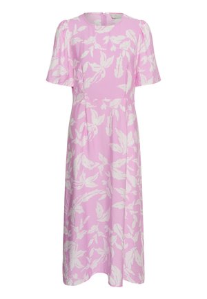 Kaffe, KAMARLO - Freizeitkleid - pink frosting chalk leafs