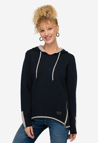 LAURASØN DOUBLEFACE - Mikina s kapucí - navy blue