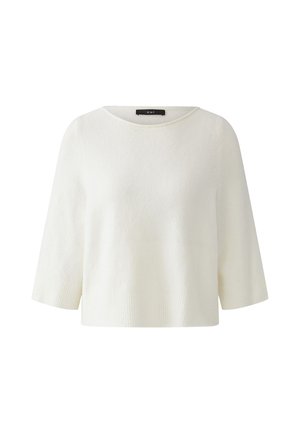 Oui, FLAUSCHIHGER CROPPED - Jumper - creme