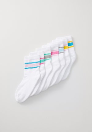 7 PACK UNISEX SOCKS - Chaussettes - white/multi-coloured/pink
