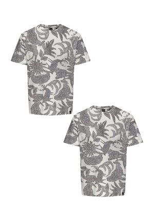 Only & Sons 2ER-PACK RUNDHALS KURZARM - T-Shirt print - weiß