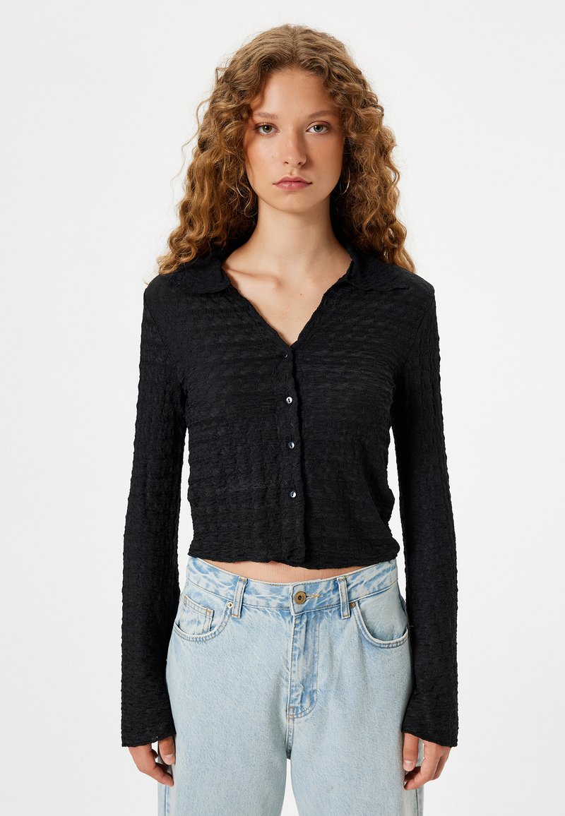 Koton LONG SLEEVE - Skjortebluser - black