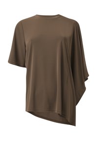 Leem ASYMMETRIC HEM  - Camiseta básica - brown