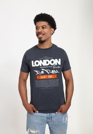 CITY STREET LONDON - Print T-shirt - dark heather grey