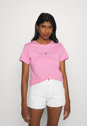 T-shirts med print - pink daisy
