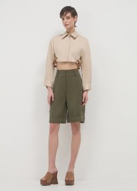 Calliope CROP - Camicia - beige medio
