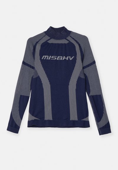 MISBHV SPORT LONG SLEEVE UNISEX - Majica z dolgimi rokavi - navy/white