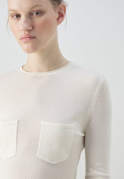 Filippa K POCKET - Langarmshirt - chalk white