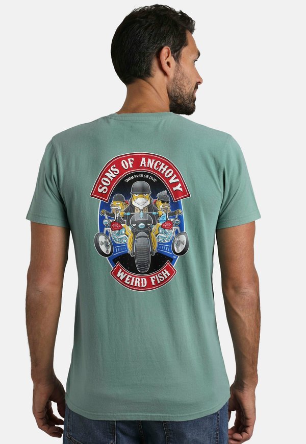 SONS OF ANCHOVY BACK ARTIST  - Print T-shirt