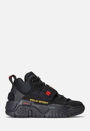 PS100 TOP - High-top trainers - black/red/canary yellow