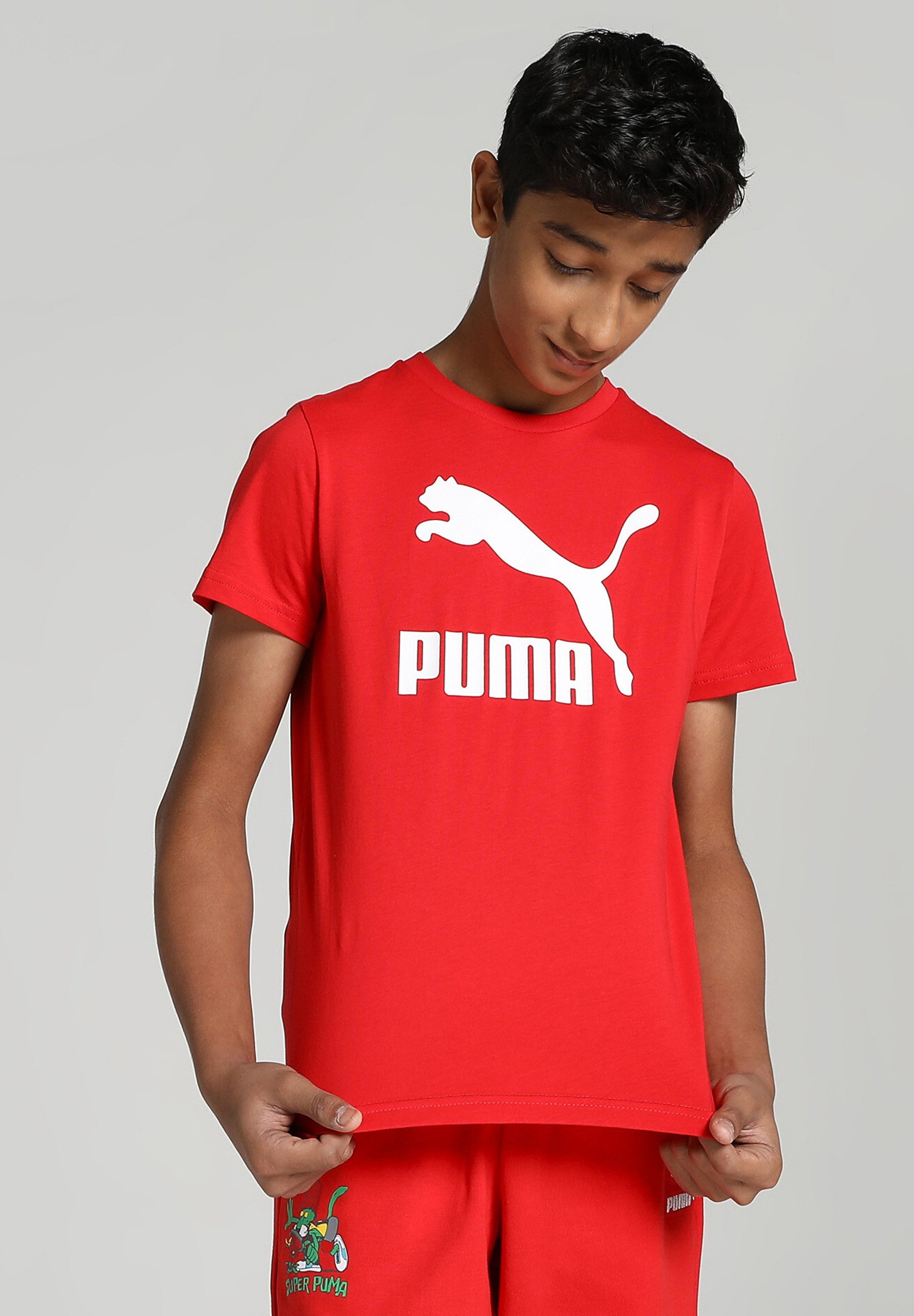 Puma Print T-shirt - high risk red/red - Zalando