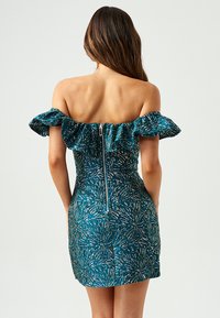 BWLDR SASH - Koktel haljina / svečana haljina - emerald jacquard