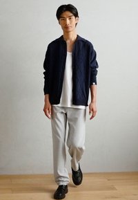 Scotch & Soda OPEN WORK LONG SLEEVE - Gilet - sky captain