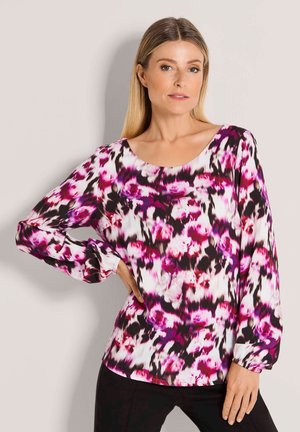 Bluse - berry/black patterned
