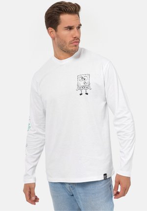 LANGARM SPONGEBOB LINEAR ART - Tops ar garām piedurknēm - white