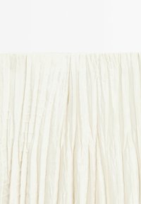 Massimo Dutti FLOWING PLEATED MIDI - Maxi sukně - beige