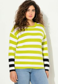 Ulla Popken LONG SLEEVE - Maglione - apple green