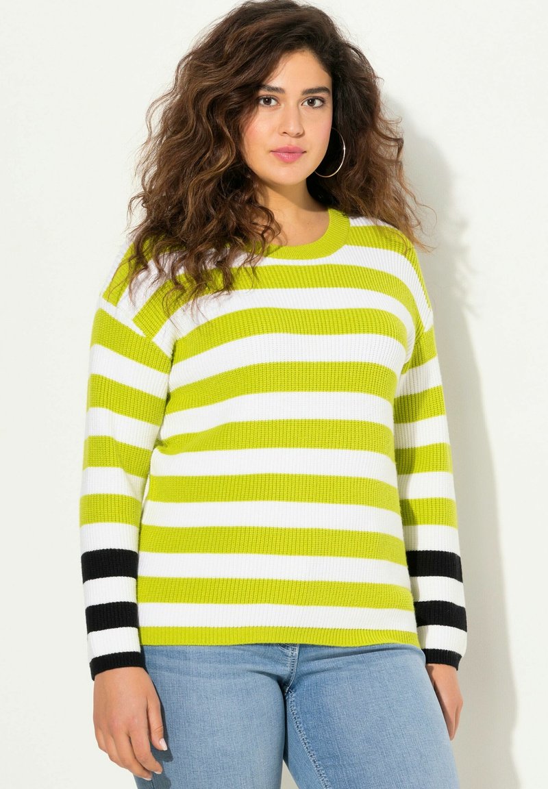 Ulla Popken LONG SLEEVE - Maglione - apple green