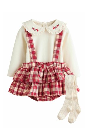 REGULAR FIT -  LONG SLEEVE 3 PIECE SET  . - sukňa v tvare A - red check
