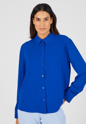 UNI GAUFRÉ - Overhemdblouse - bleu