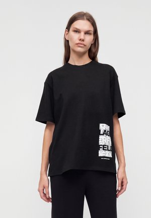 Karl Lagerfeld Jeans, LOGO TEE - Тениска с щампа - black