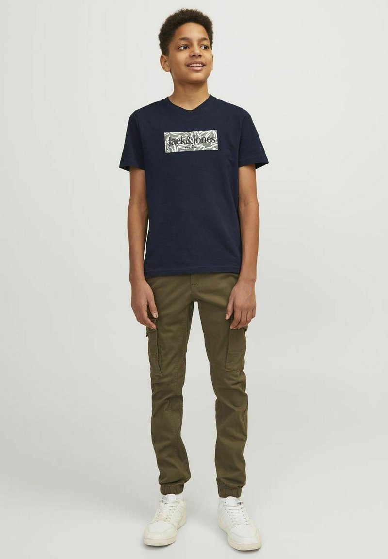 Jack & Jones Junior GEDRUCKT - T-shirt print - dunkelblau