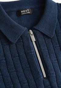 Next SLEEVE ZIP NECK REGULAR FIT - Piké - navy