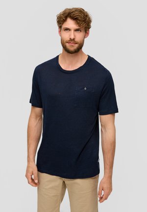MIT AUFGESETZTER BRUSTTASCHE - T-Shirt basic - navy