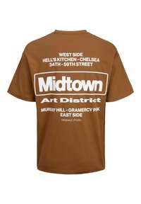 Jack & Jones JORURBAN EDGE GRAPHIC TEE SS CN SN - Marškinėliai su spaudiniu - mocha bisque